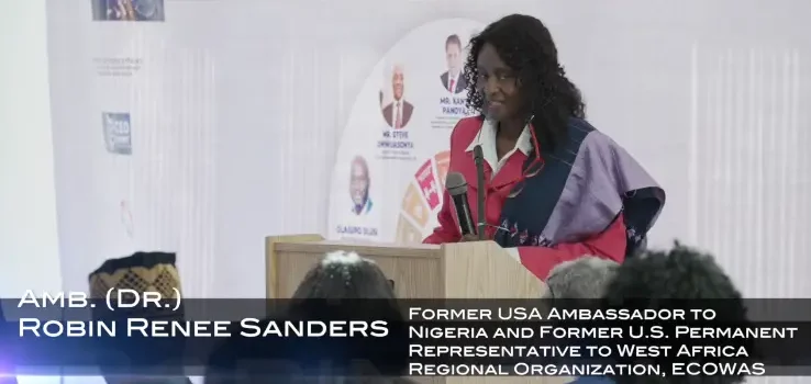 Amb. (Dr.) Robin Renee Sanders – Former USA Ambassador to Nigeria and Former US Permanent Representative to West Africa Regional Organization, ECOWAS speaks at the 79th UNGA Event, 2024